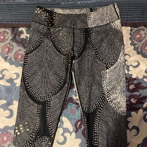 Fabletics cropped, metallic leggings